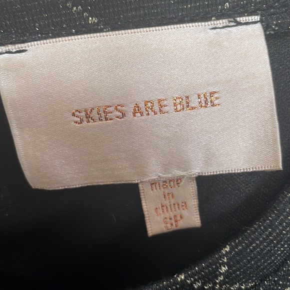 SHIFT DRESS BLACK & GOLD SHIMMER - Picture 6 of 9